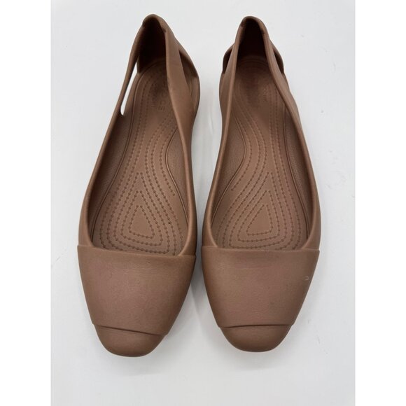 Crocs Sienna Brown/Bronze Flats With Closed Toe Size 9 - Picture 1 of 10
